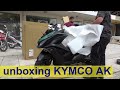 unboxing KYMCO AK 550 scooter 2020