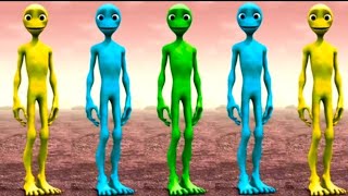 aline dance performance and challenge | yellow aline vs blue aline green alien | aline challenge |