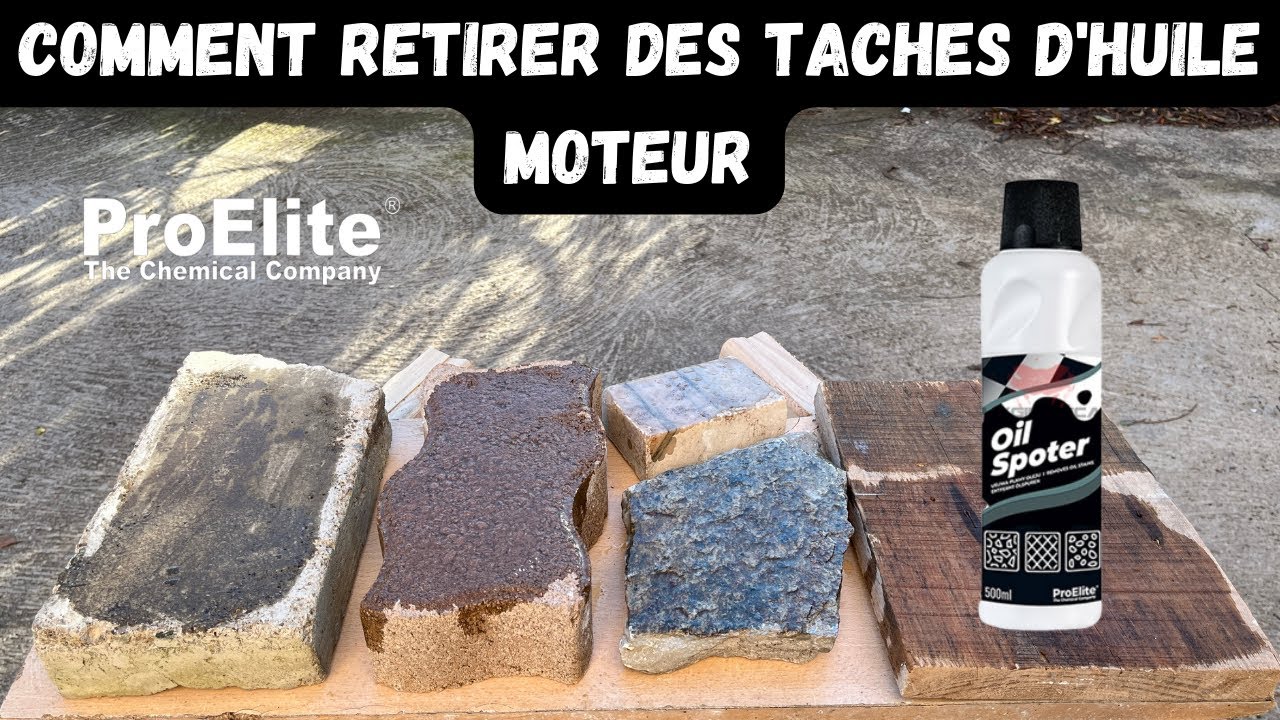 ⚠️ COMMENT RETIRER des taches d'HUILE DE MOTEUR!