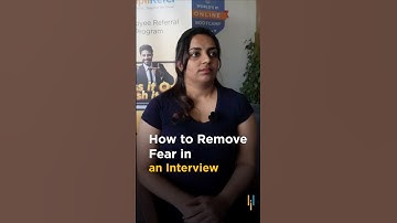 🔥How to Remove Fear in an Interview #shorts  #simplilearn