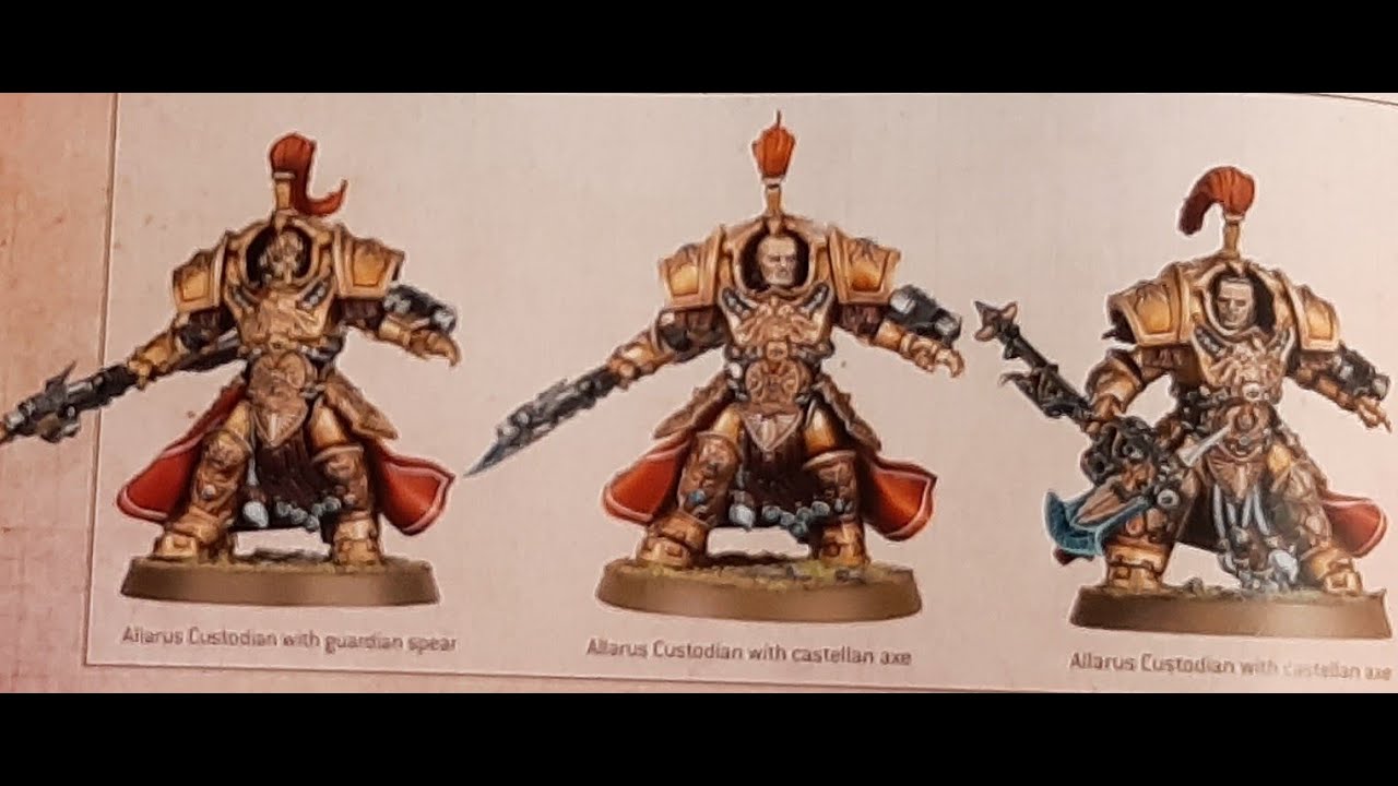 Adeptus Custodes Allarus Custodians in Terminator Armour (3 Models) – Wreckers Yard Toys