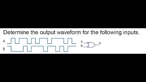 XOR Gate | Determine the Output Waveform for Given Inputs (Logic Gates Tutorial) 21