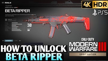 How to Unlock Beta Ripper Skin MW3 Rival 9 Skin | How to Get Beta Ripper MW3 Skins | MW3 Guns Skins