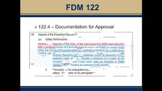 2021 Updates to FDM 122