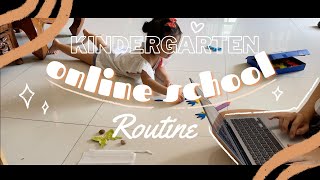 Morning Online School Routine 2021♡ | Kindergarten | Tina Audran