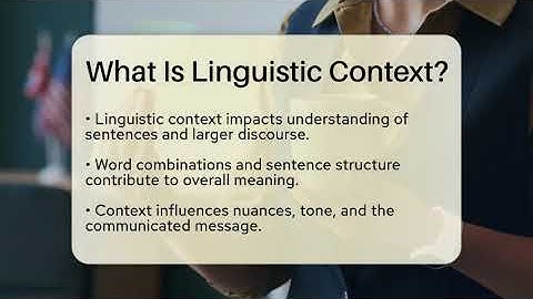 What Is Linguistic Context? - The Language Library