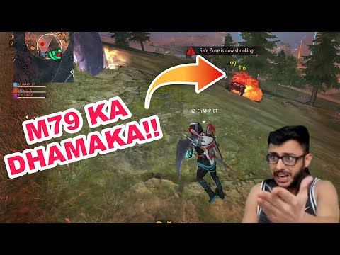 M79 KA DHAMAKA😎!! FREE FIRE SHOCKING😳 GAMEPLAY-WITHOUT SKINS😉
