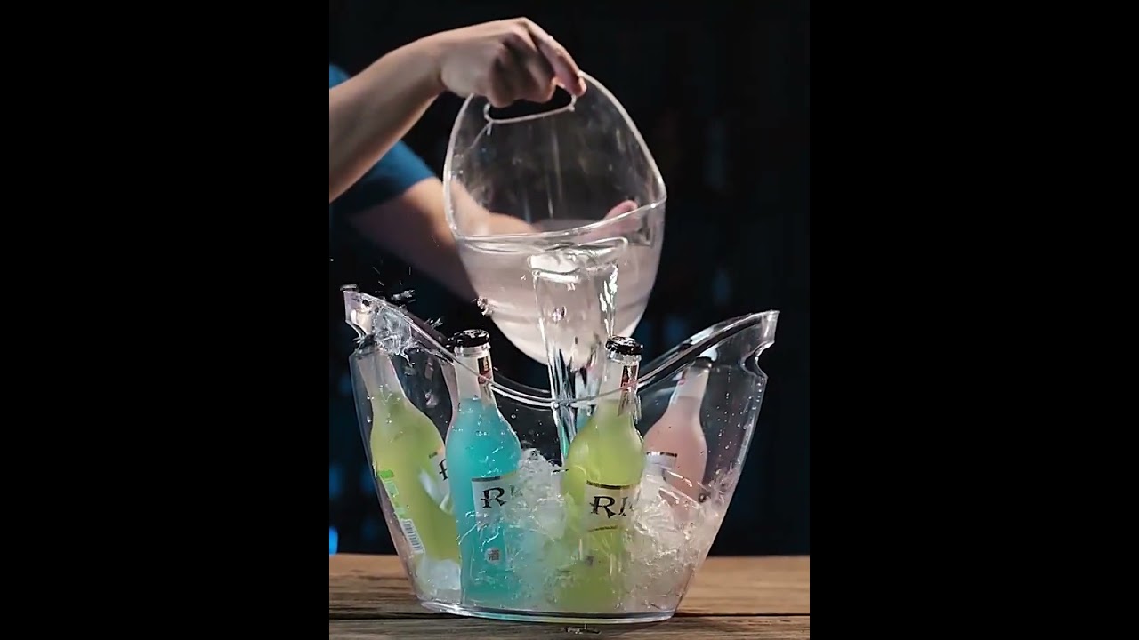 Wine Ice Bucket, Plastic Acrylic Ice Bucket