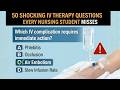 50 NCLEX IV Therapy Questions You MUST Master #2026  #education #study #explore #fypシ゚viral