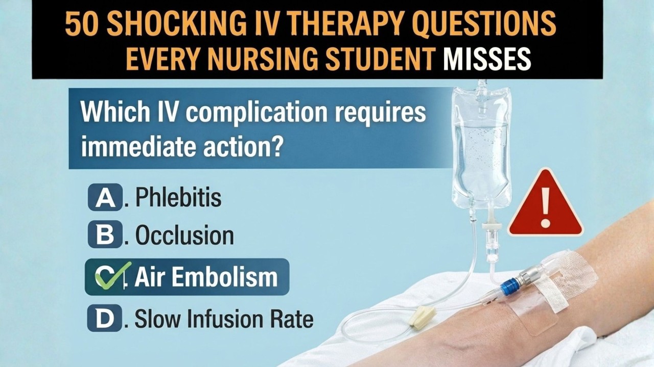 50 вопросов по внутривенной терапии NCLEX, которые вы ОБЯЗАТЕЛЬНО должны освоить #2026 #образован...