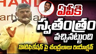 Chandrababu Naidu FIRST Reaction On ELECTION Notification | AP Elections 2024 | TV5 News