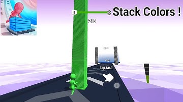 The Stack Colors GamePlay Videos - Men Walk Collect Stack