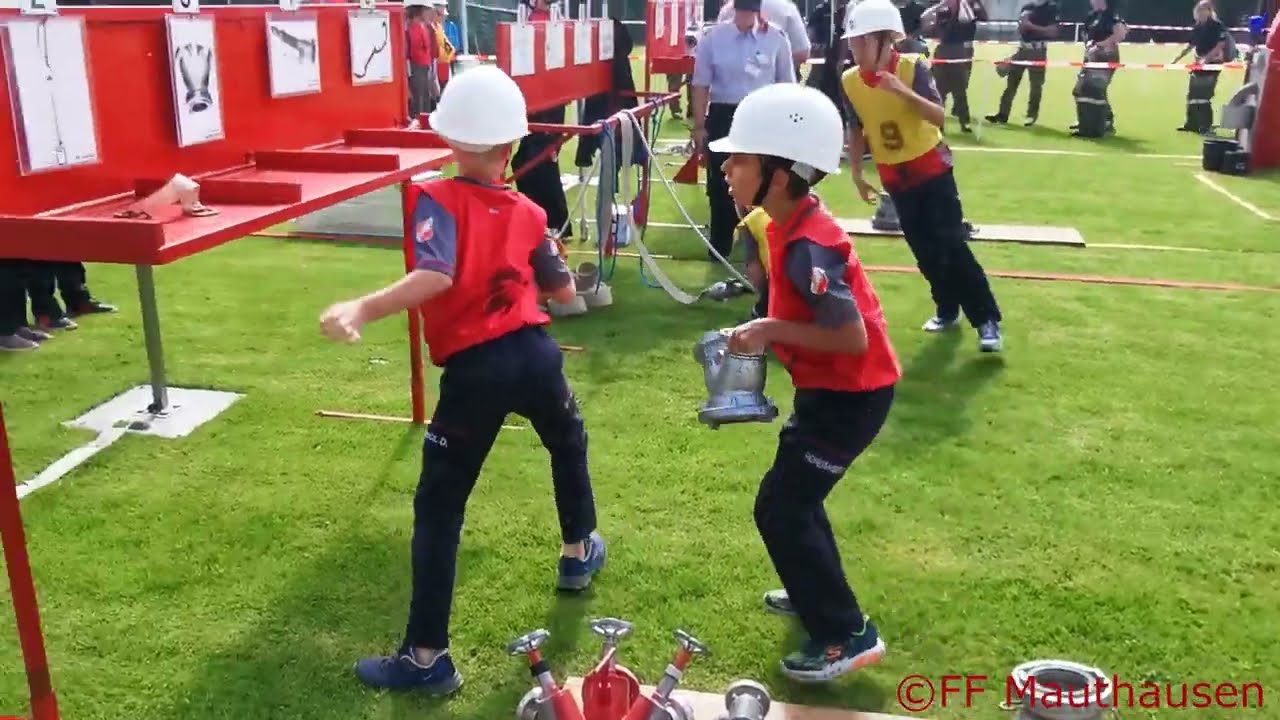 Unsere Feuerwehrjugend beim Jugendbewerb Bad Kreuzen