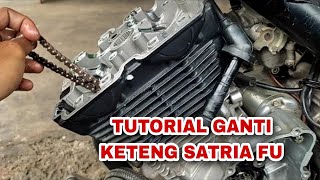 Tutorial cara mengganti rante keteng satria f 150 untuk pemual