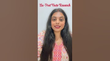 Ex-Post Facto Research | UGC NET 2025 | Paper 1 by Sheemal Bhagi #jrf #ugcnet #viral #shorts