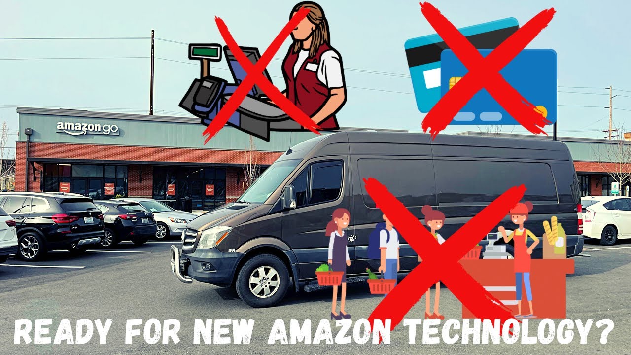 All new Amazon go store, no checkout / cashier, just walk out ...