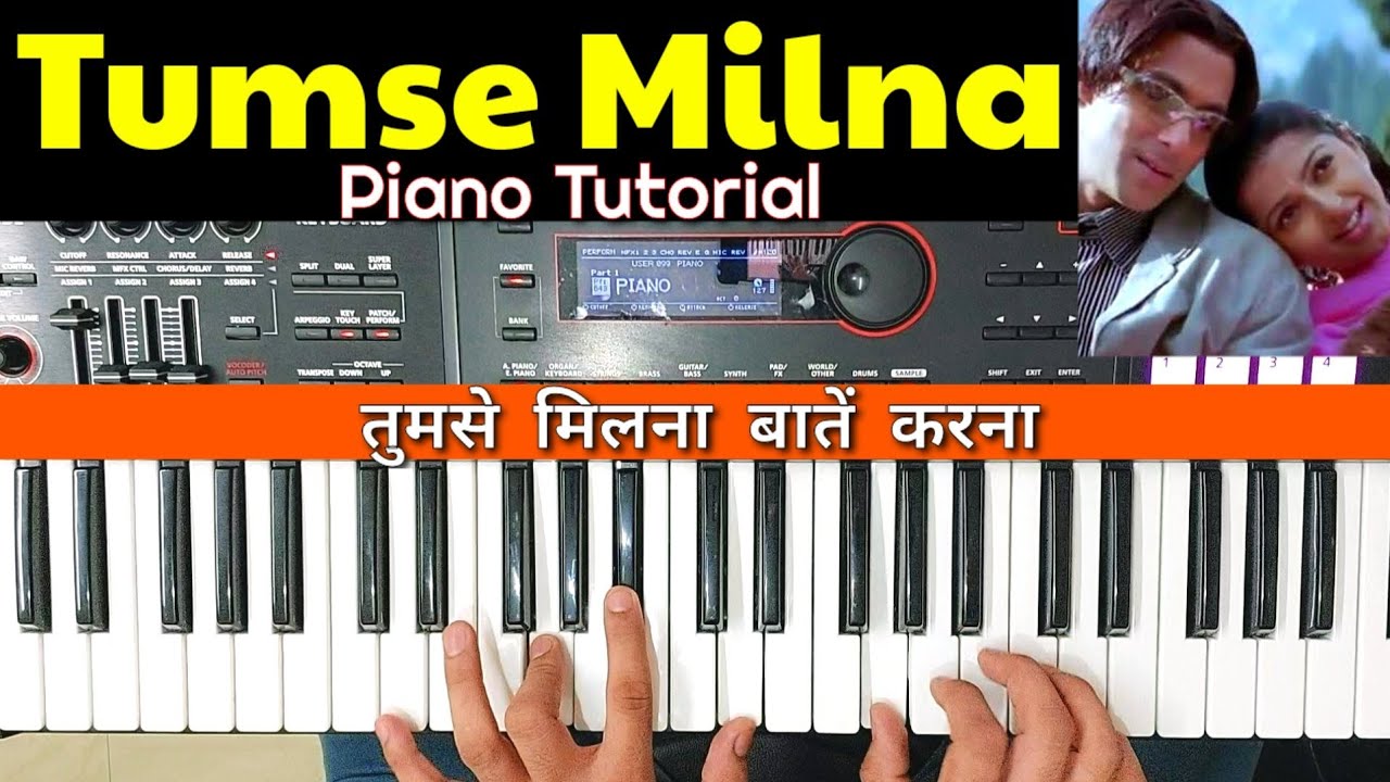 Tumse Milna Piano Tutorial - Chords, Music, Leading | Dsr Deva Music Lessons | Tere Name Song Piano
