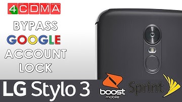 LG Stylo3 LS777 Sprint Google Account Bypass Tutorial | October 2017 | Android 7.0 | ZV8