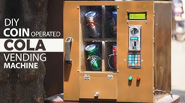 DIY 4 Slot Coin Operated Cola Vending Machine using Arduino Uno