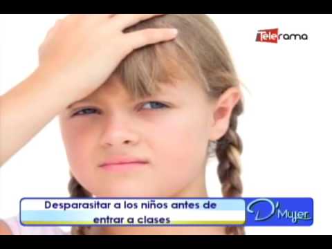 Desparasitar a los niños antes de entrar a clases