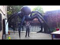 giant spider puppet attacks..