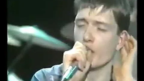 Joy Division -  Transmission (Live TV + lyrics)