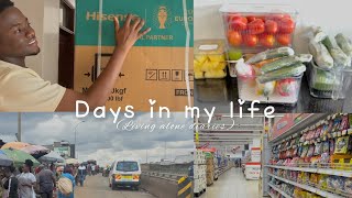 Days in my life 🛒 🧅 | life of a Kenyan boy | unboxing my new fridge | living alone diaries