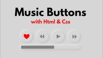 Design Neumorphism Music buttons with HTML and CSS | Easy Steps | By Code