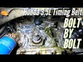 Honda 3.5L V6 Timing Belt & Water Pump Replacement- Pilot, Ridgeline, Odyssey.