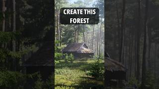 How to create a Realistic Forest in Blender | #blender #blender3d #shorts