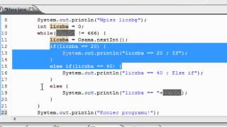 Kurs Java 19: Instrukcja Else If