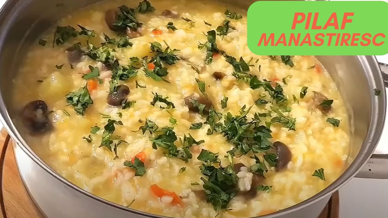Pilaf Manastiresc de post un pilaf cu legume, gustos si hranitor