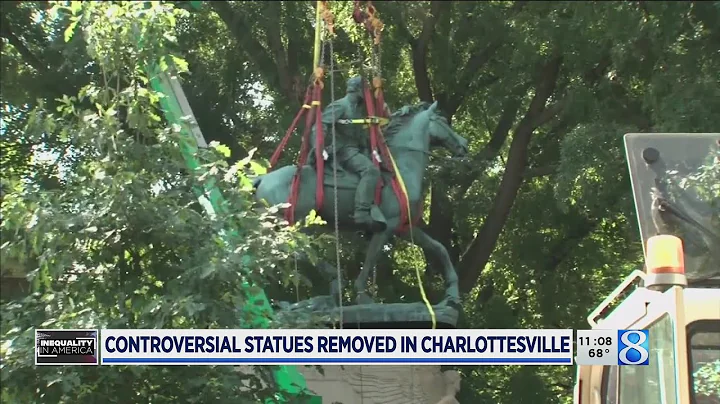 Robert E. Lee statue removed in Charlottesville