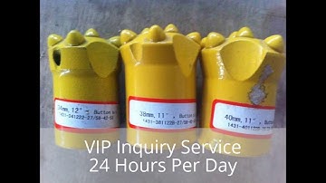 KKD.11 degree 34mm 8 buttons tapered drilling button bit