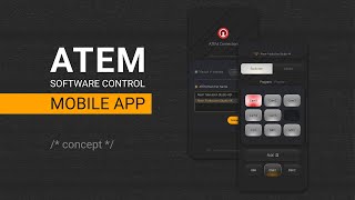 UI Atem software control mobile app (concept) screenshot 2