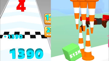 Happy Cubes 2048 Vs Number Run Shooting| Android ios| New APK Update