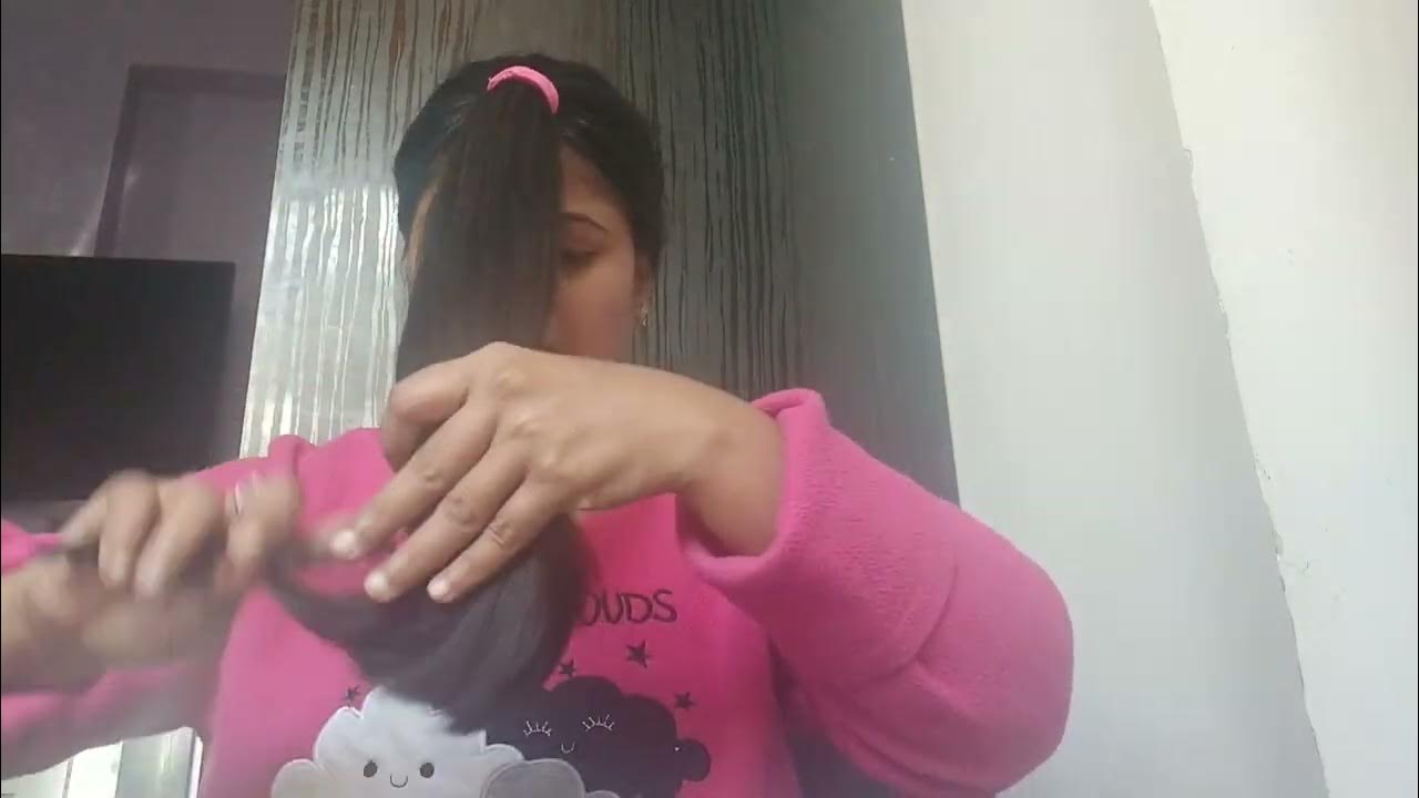 U Shape Hair Cut At Home In Telugu U shape haircut | How to cut your own hair at home | Self haircut| v
