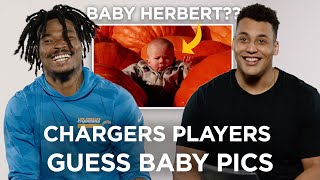 BABY JUSTIN HERBERT?!? The Team Guess Teammates' Baby Pictures | LA Chargers