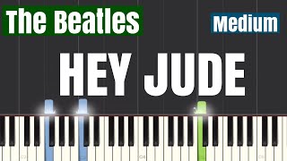 The Beatles - Hey Jude Piano Tutorial | Medium