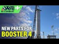 WAI No Comment | SpaceX's work on Booster 4 continues, All the new parts at the production site!