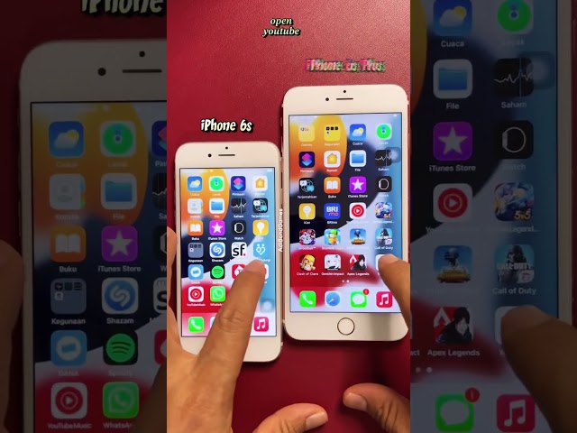 iPhone 6s Plus vs iPhone 6s #youtube #shorts