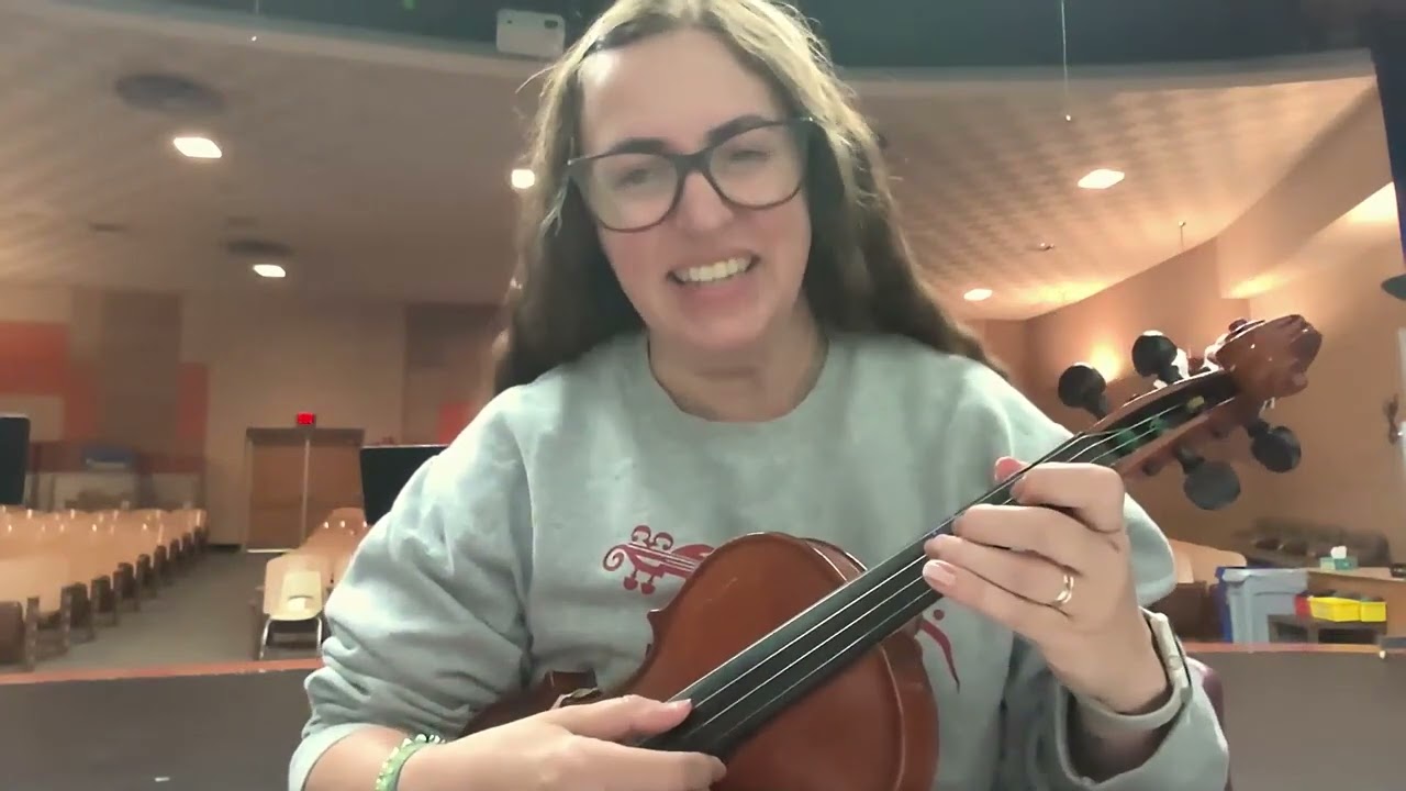 Fingers Down On The D String For Violin and Viola