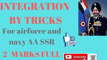 Integration tricks for airforce and navy exam aa ssr || integration tricks by google study