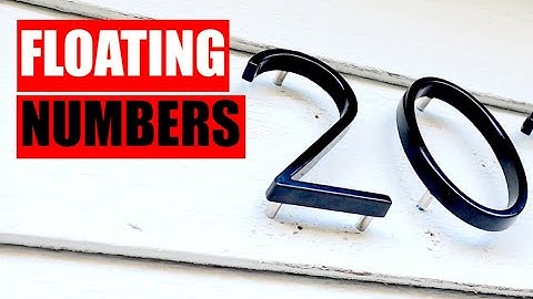 UNBOXING: 5" Stainless Steel Floating House Numbers | 2022 REVIEW