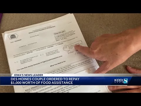 Des Moines Couple Asked To Pay $1,000 For State Food Assistance