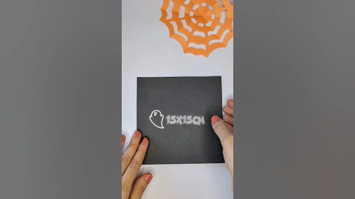 Easy Paper Spider Web 🕷️ | DIY Halloween Craft | Spooky Decoration Idea #Shorts #halloween