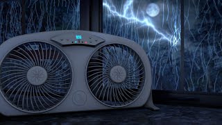 Thunder + Rain + Fan | Relaxing Sleep Sounds and White Noise