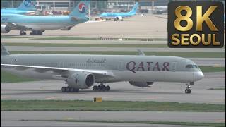 Seoul Incheon Airport Qatar Airways Korean Air 747