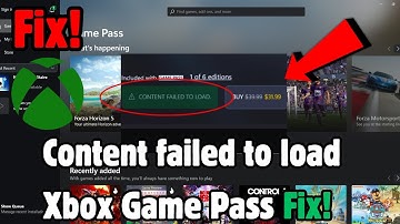 How to Fix content failed to load Xbox Game Pass Error