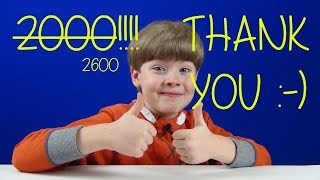 2000 Subscribers!! THANK YOU!! (Vlog #2)